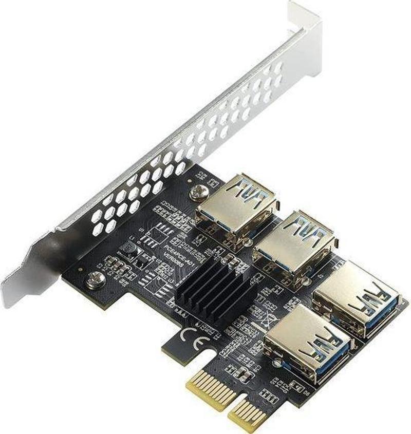 PCE4PCE-A01 VER006S PCI-E USB Genişletme Kartı 1 Adet