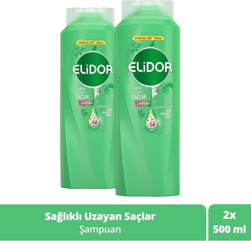 Superblend Saç Bakım Şampuanı Sağlıklı Uzayan Saçlar 500 Ml X2 Adet