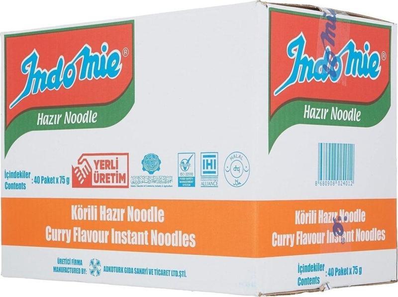 İndomie Paket Körili Noodle 75Gr 40'Lı