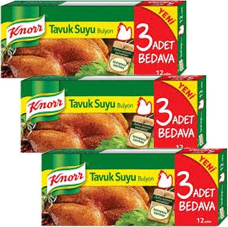 Tavuk Suyu Bulyon (12 Adet), 3 Paket