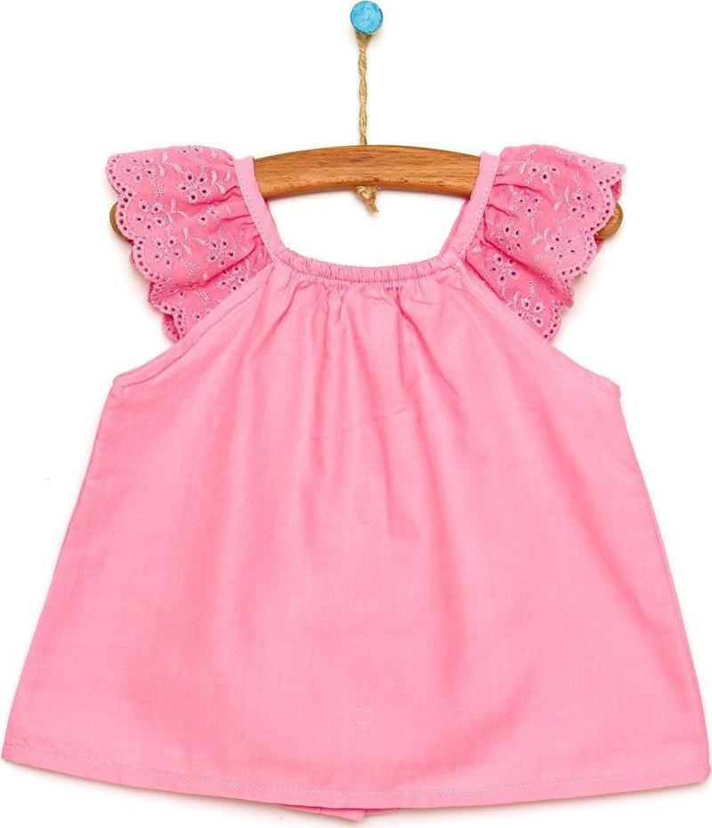 HelloBaby Basic Kız Bebek Fırfır Askılı Bluz Kız Bebek