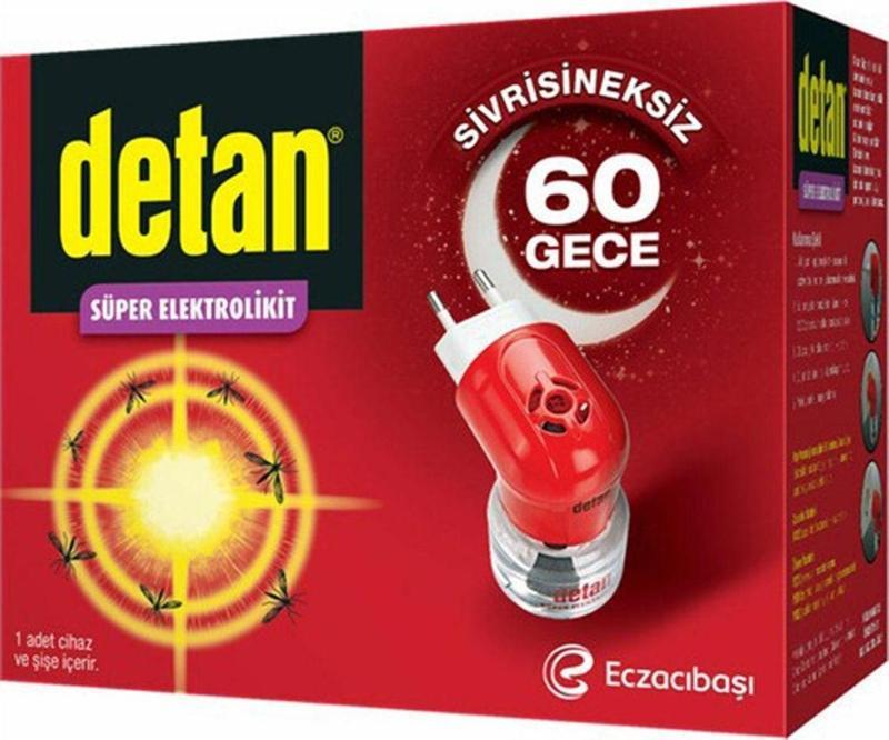 60 Gece Süper Elektrolikit Sivrisinek Kovucu Cihaz + Yedek Delist