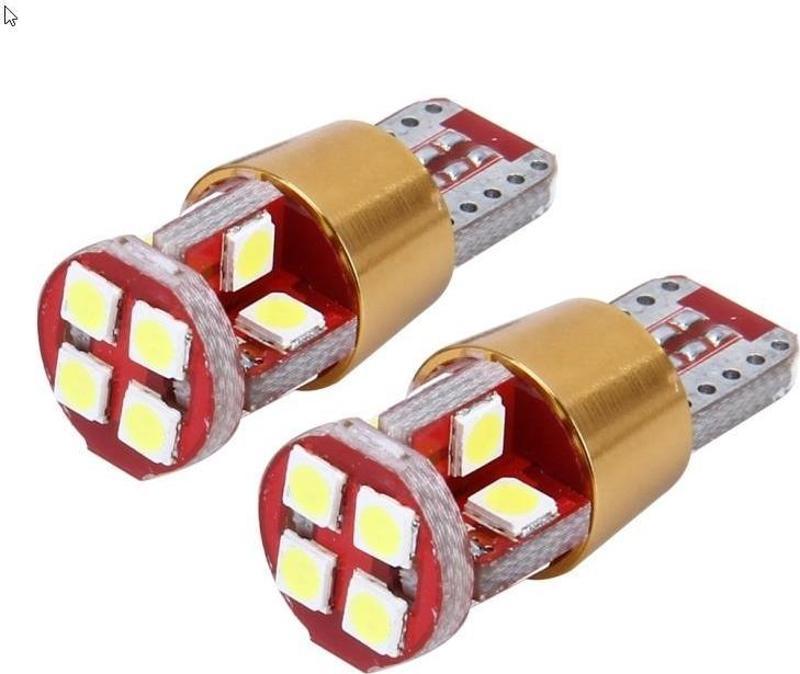 T10 3030 Park Led Ampülü 12 Ledli Canbus Beyaz