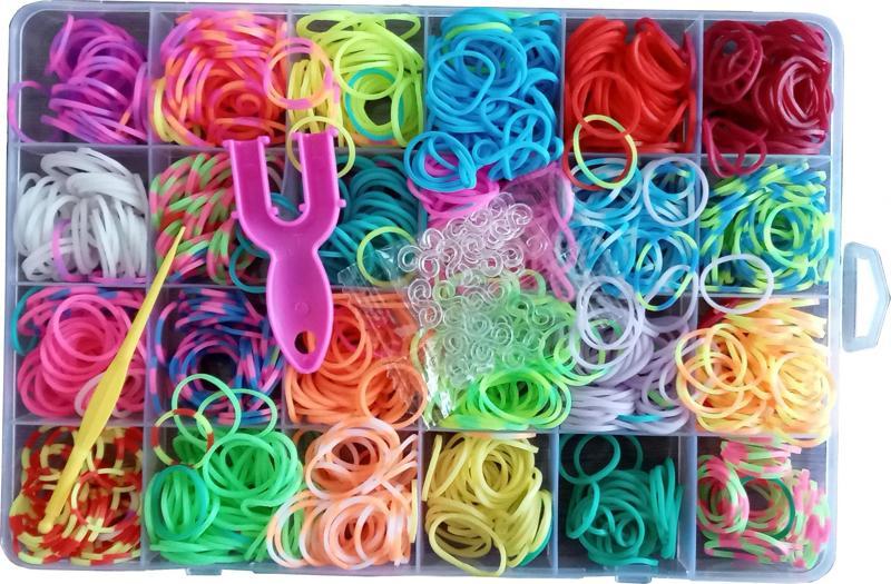 1000+ Parça Lastik Toka Bileklik Kolye Yapım Seti