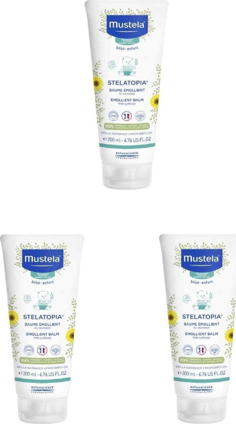 Stelatopia Emollient Balm 200 Ml 3'Lü Paket