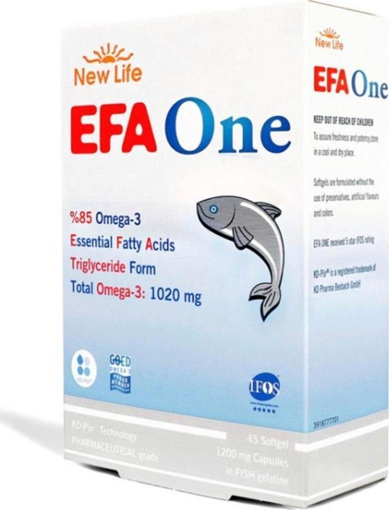 Efa One Omega 3 Balık Yağı 45 Kapsül