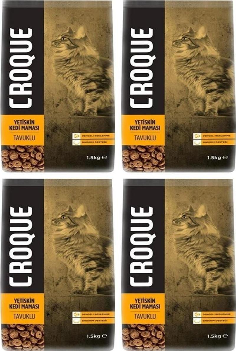 Tavuklu Yetişkin Kedi Maması 1,5 Kg*4 Adet