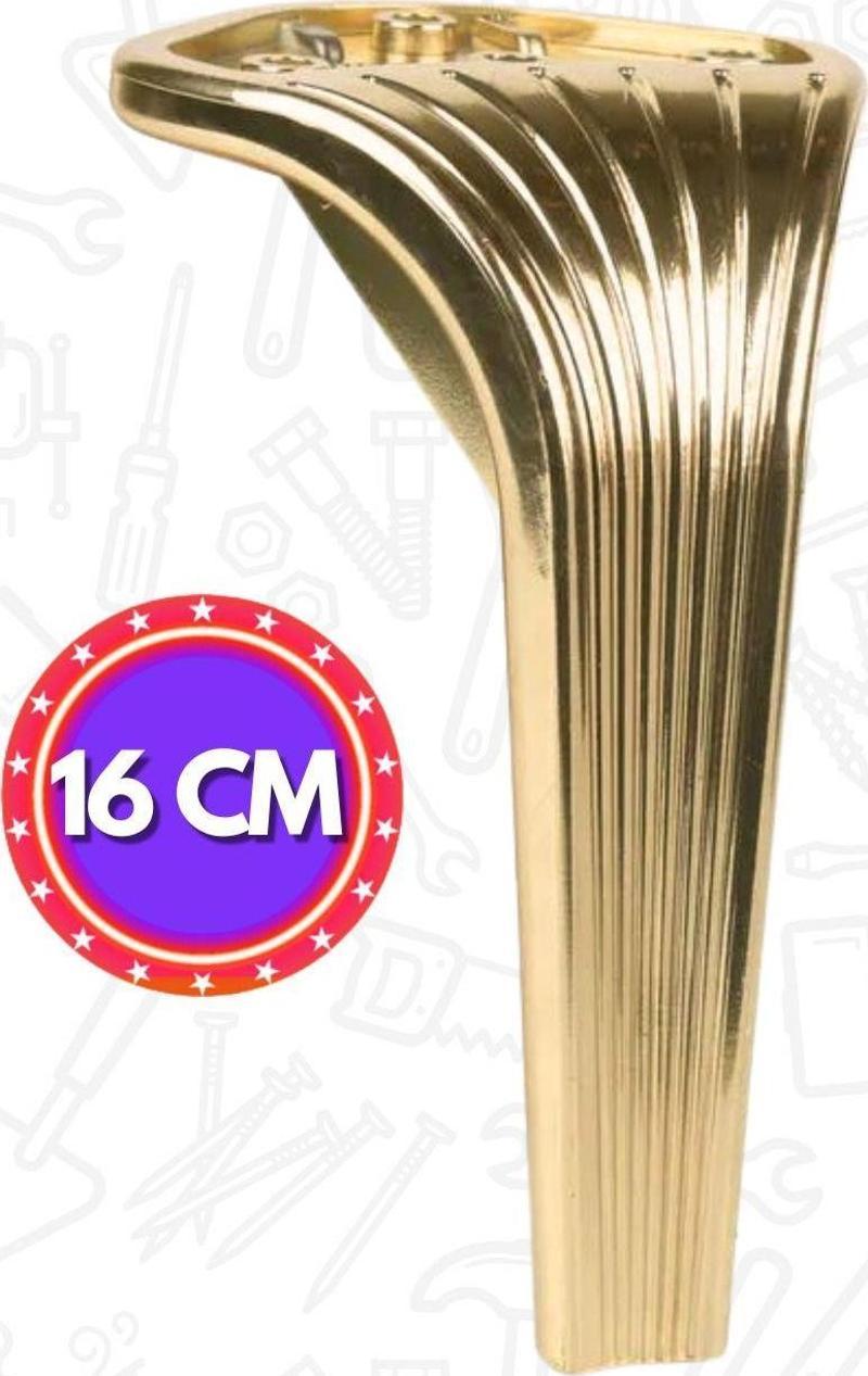 Lotus Lüks Şık Mobilya Kanepe Sehpa Tv Ünitesi Koltuk Ayağı 16 Cm Gold Altın Baza Ayak 1 Adet