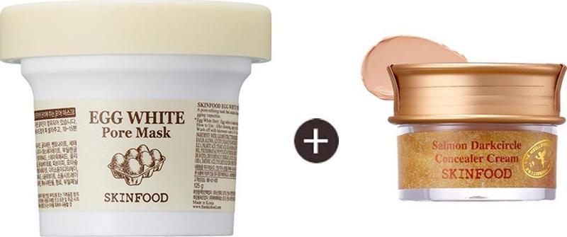 Egg White Pore Mask + Salmon Concealer (1)