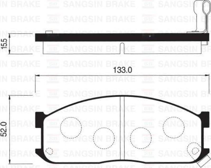 ÖN FREN BALATA MAZDA E2200 2.2L R2 RF 91- / KIA BESTA 2.2L R2 92-98 / BONGO 2.7L J2 SD 97-04
