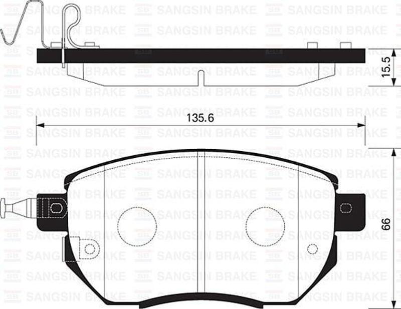 ÖN FREN BALATA NISSAN MURANO 3.5L VQ35 Z50 03-08 / INFINITI FX35 FX45 02-