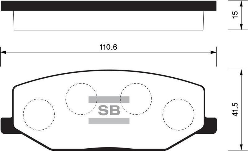 ÖN FREN BALATA SUZUKI JIMNY 1.3L M13A SN413 04-19 / SAMURAI 1.3L G13A G13B SJ413 89-