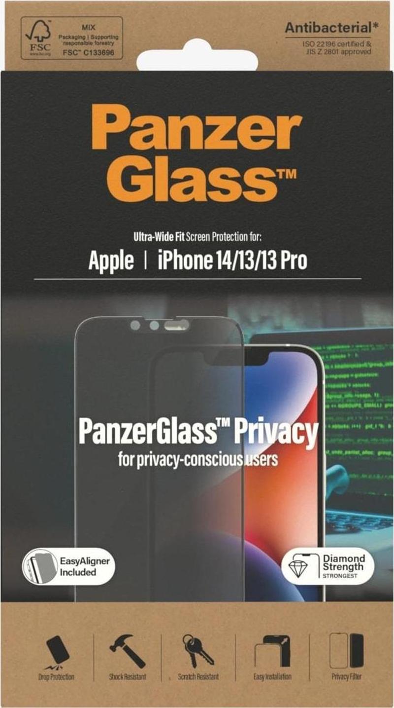 Panzer Glass Apple / Iphone 14 /13/13 Pro Privacy Ekran Koruyucu Uyumlu