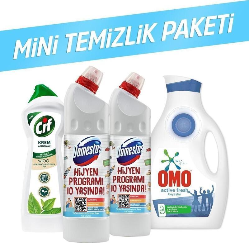 Cif + Domestos + Omo Temizlik Paketi