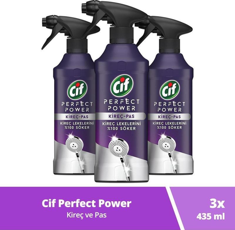 Perfect Power Sprey Kireç Ve Pas Kireç Lekelerini %100 Söker 435 Ml 3Adet