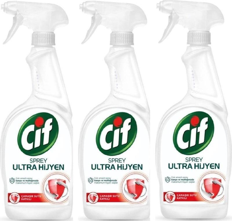 3 Adet Sprey Ultra Hijyen 750 Ml