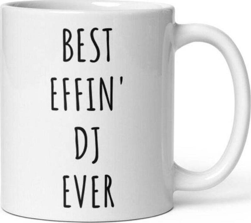 En İyi Effindj Hiç Kupa - Kahve Kupaları - Dj Hediyesi - Doğum Günü Hediye İngiliz Kahve Kupası