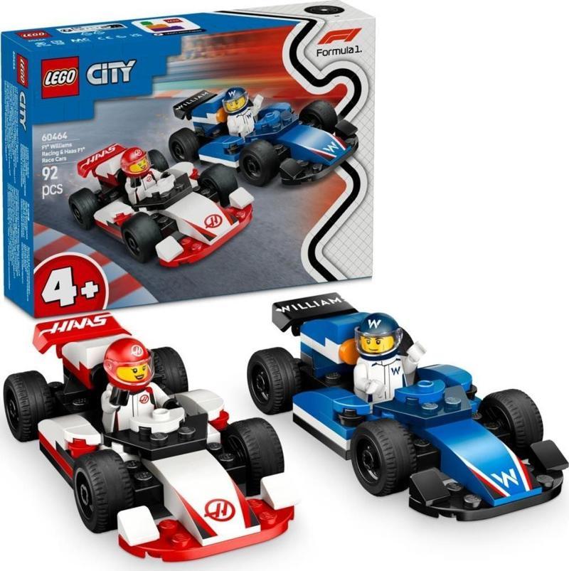 LEGO 60464 City F1® Williams Racing ve Haas F1® Yarış Arabaları