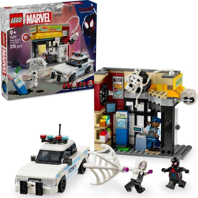 LEGO 76311 Marvel Spider-Verse: Miles Morales, Spot'a Karşı