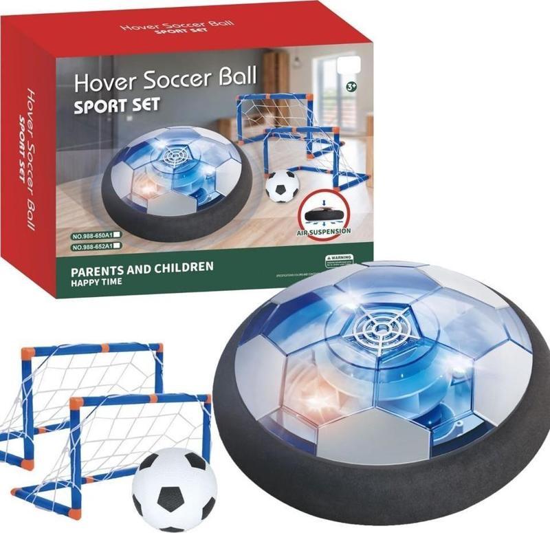 Learning Fun Çift Kaleli Hover Ball Havada Kayan Futbol Topu Ev Içi Futbol Topu Işıklı Pilli