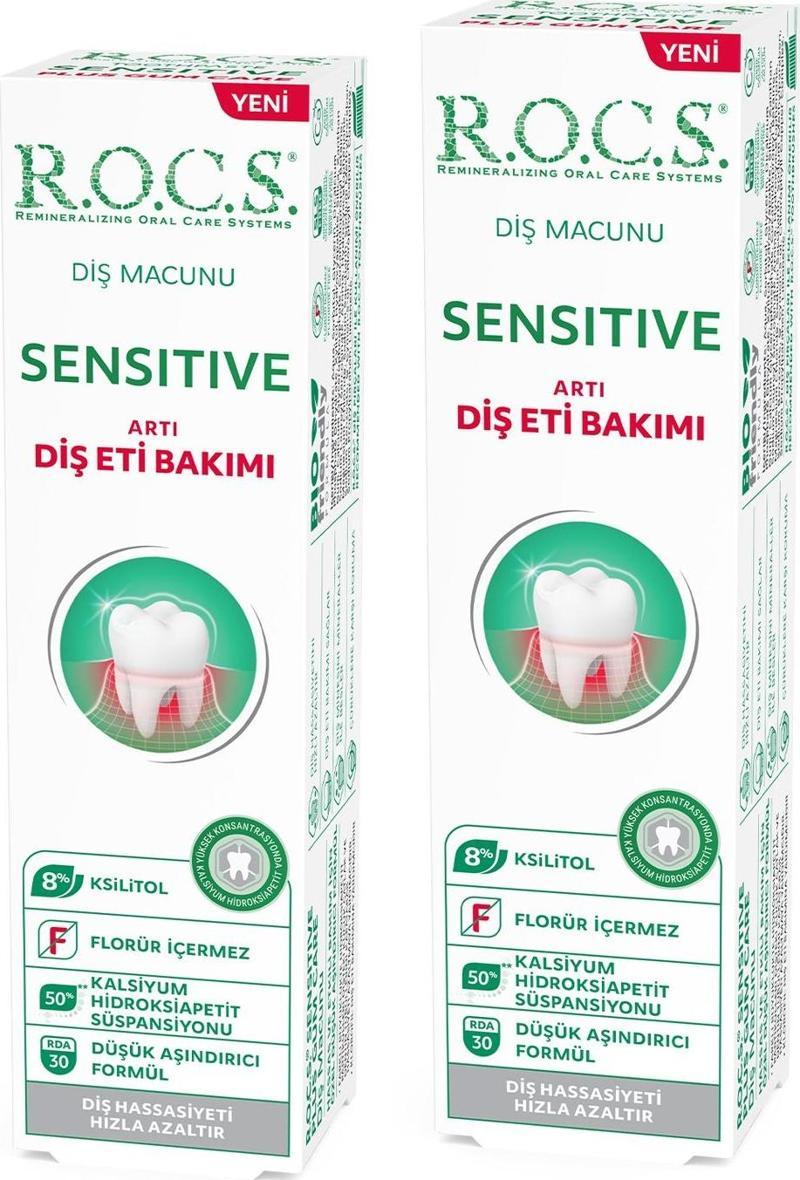 Sensitive Artı Diş Eti Bakımı Klorofilli Diş Macunu – 94gr x 2 ADET