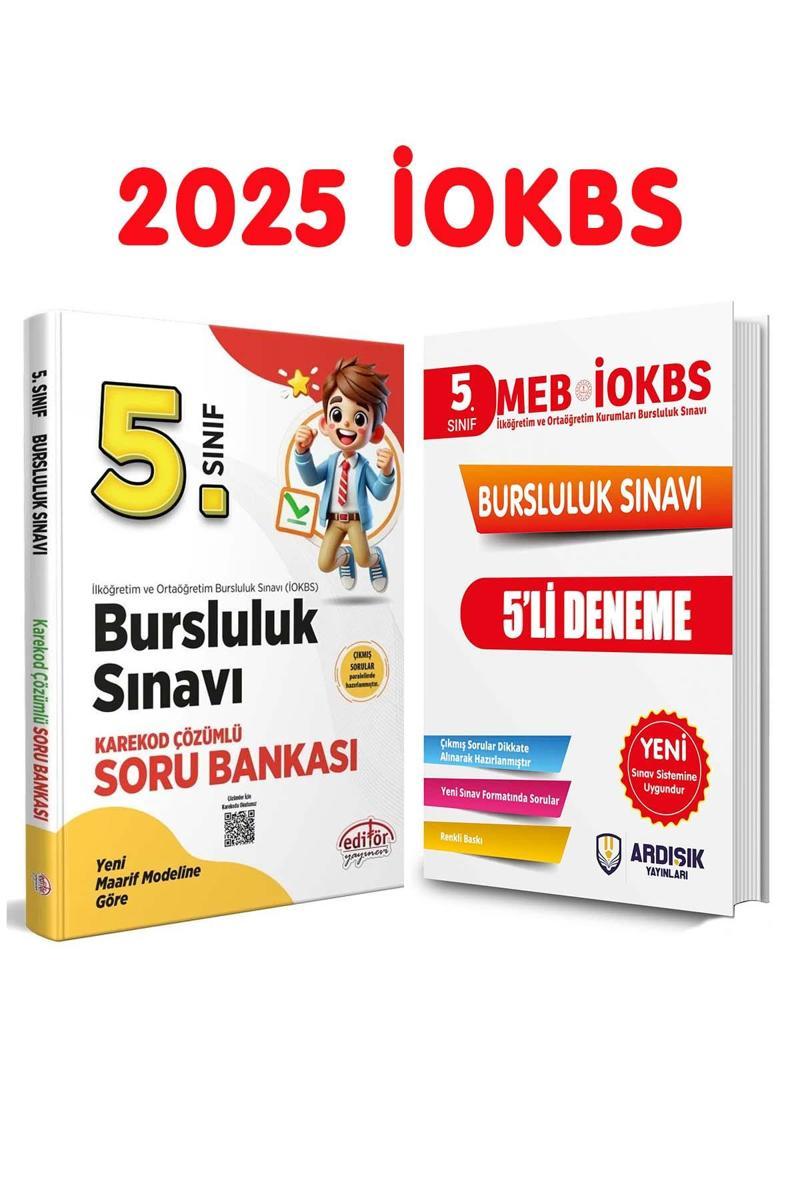 Editör  Yayınları 5. Sınıf Bursluluk Soru Bankası  ve Deneme Sınavı Seti 2025