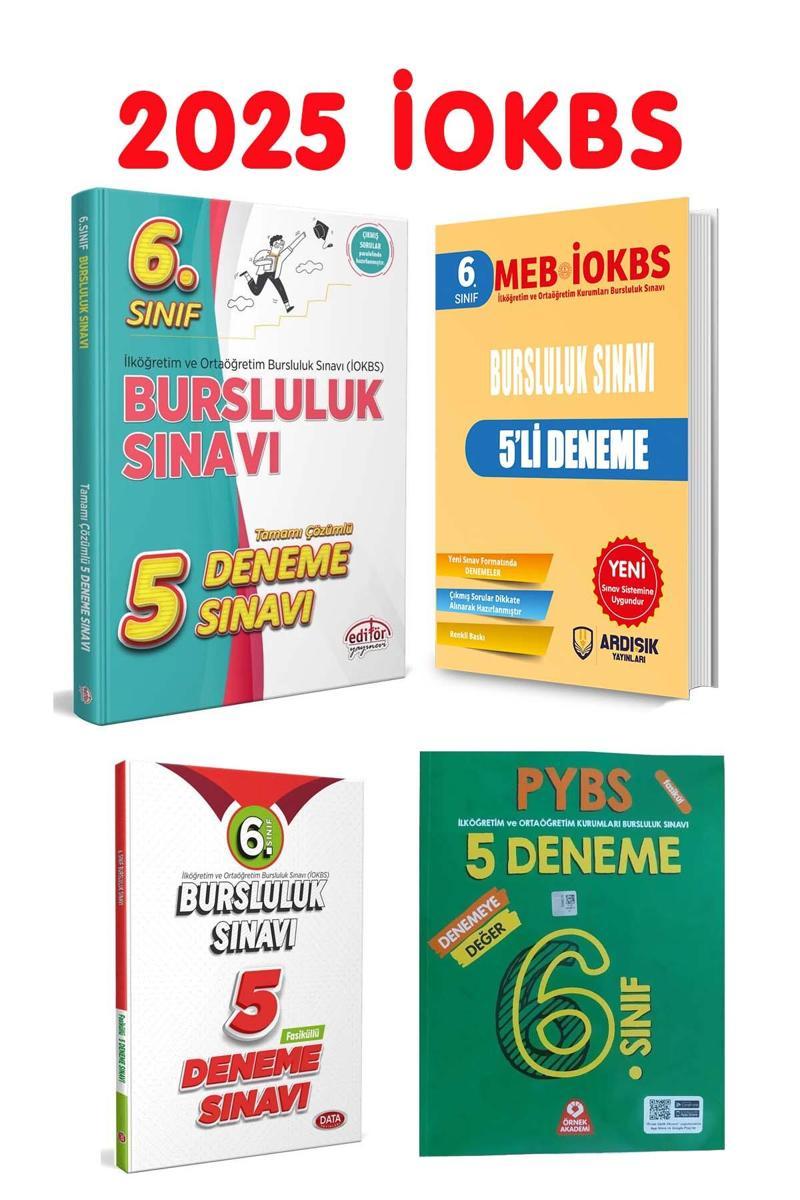 Editör Yayınları 6. Sınıf Bursluluk Sınavı Deneme Sınav Seti 2025