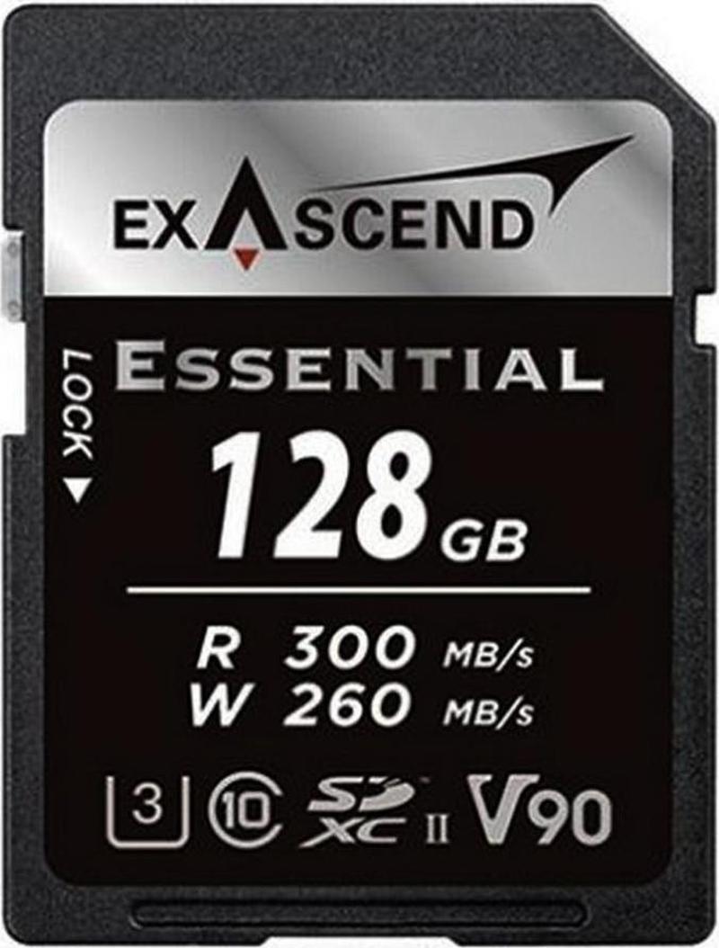 128GB Essential 300MB/s V90 SDXC Hafıza Kartı