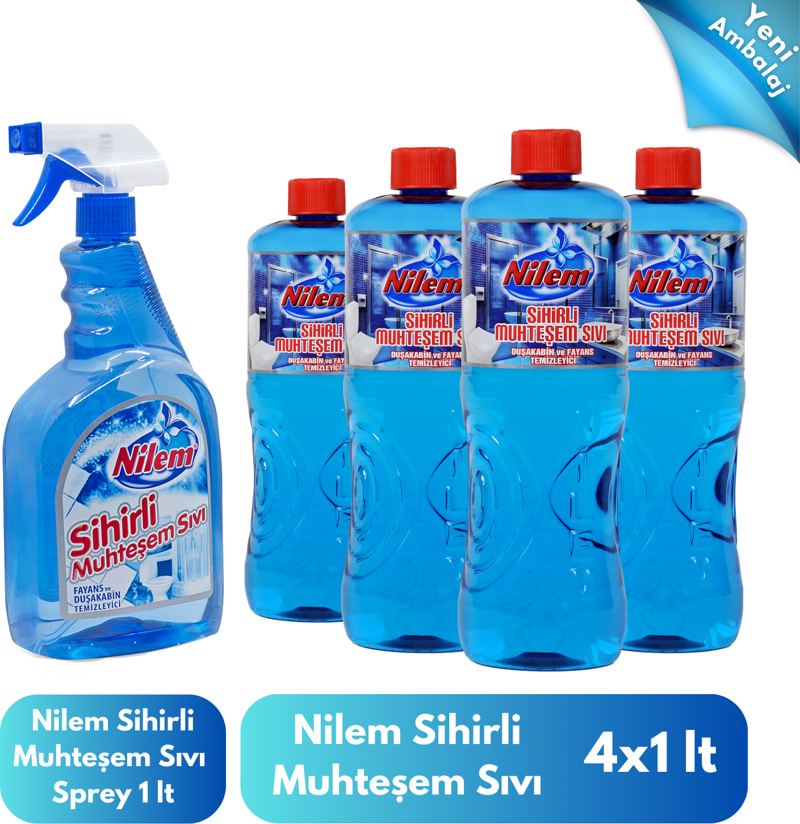 Sihirli Muhteşem Sıvı Sprey 1 lt + 4 Yedek 1 lt