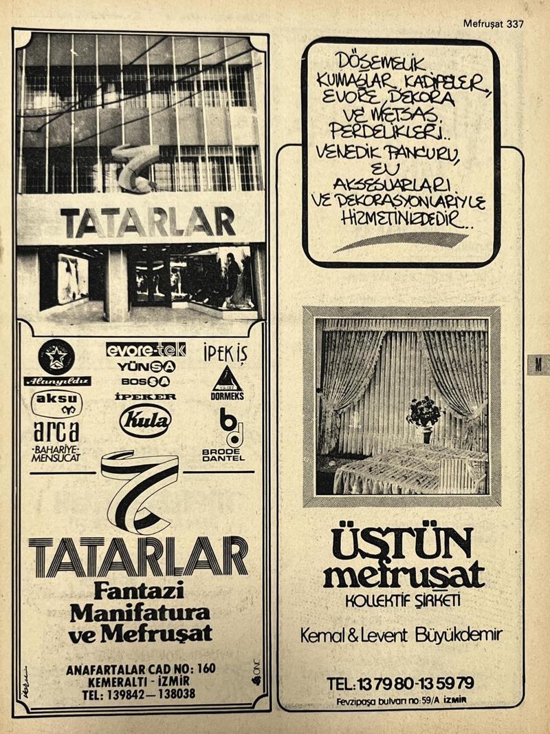 İzmir 1982-1983 Meslek Reklam İlanı Efemera S337