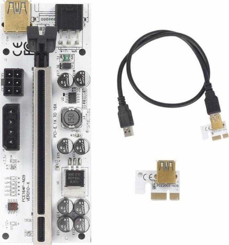 PCE164P-NO9 VER010-X Usb 3.0 Pci-e 1x - 16x Genişletici Yükseltici Kart 