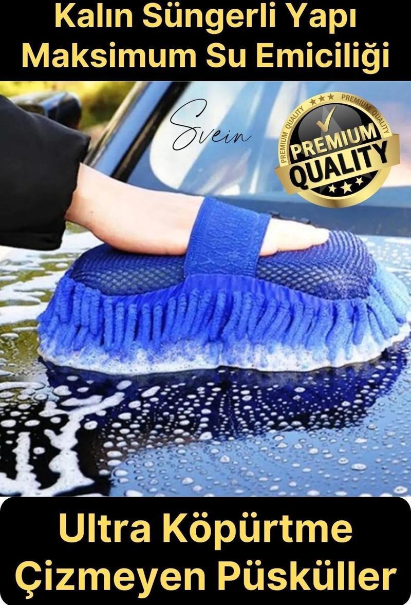 Premium Araba Yıkama Eldiveni Mikrofiber Hassas Kurulama Cila Çok Amaçlı Oto Çizmez İç Dış Köpürtme