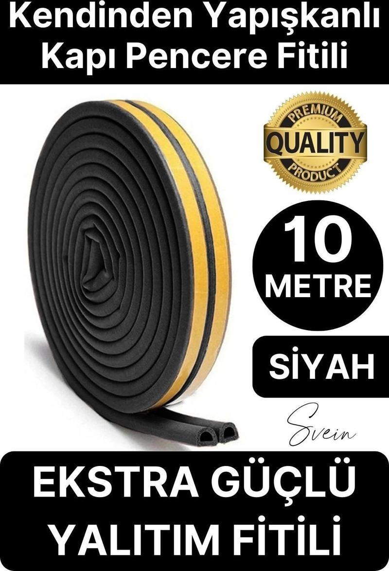 Premium Kapı Pencere Soğuk Toz Geçirmez İzolasyon Fitili Kendinden Yapışkanlı Isı Yalıtım 2x5=10 mt