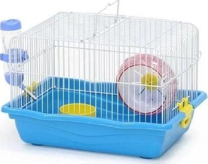 Aksesuarlı Hamster Kafesi Renkli 35x26x23 Cm