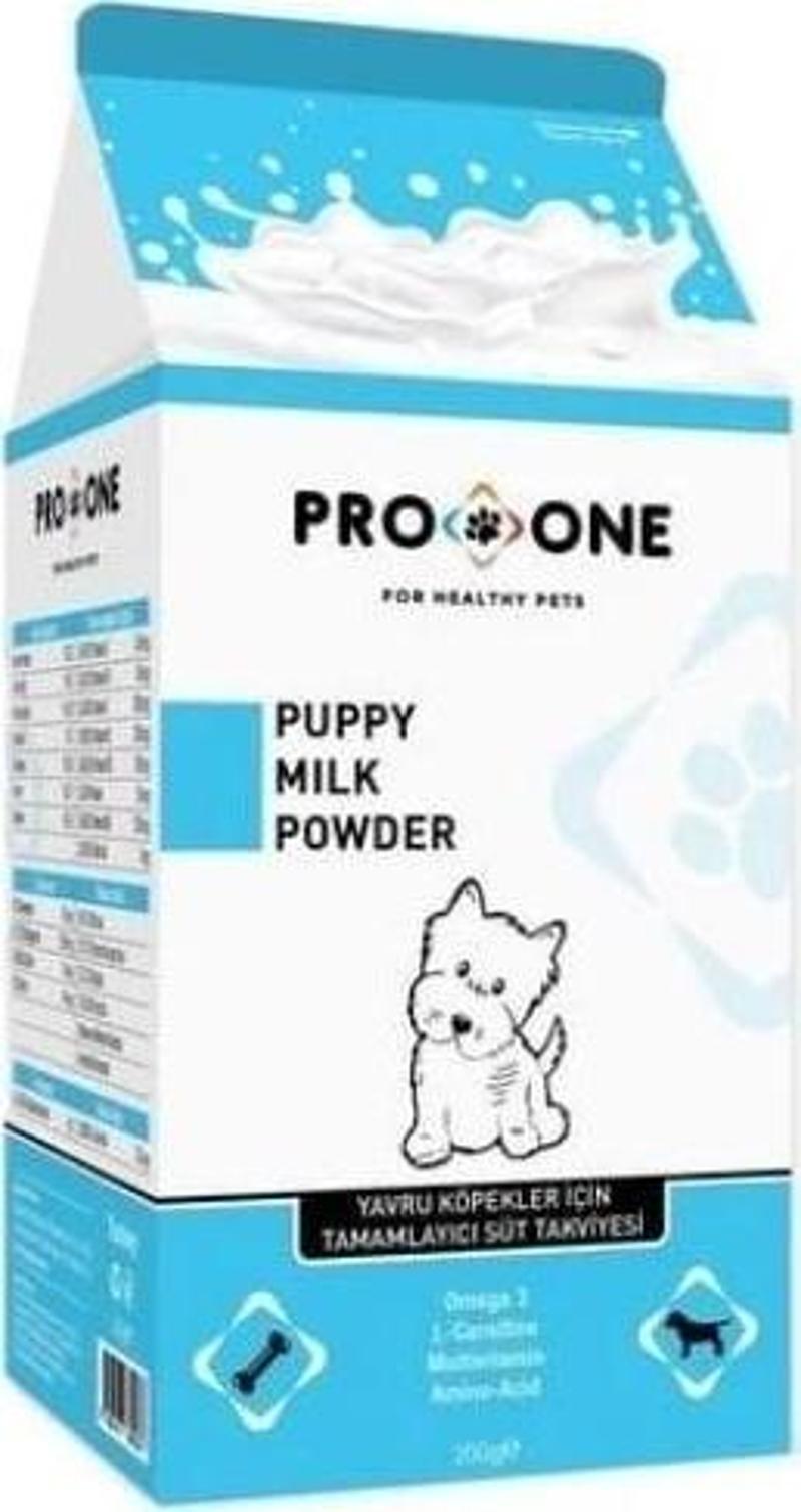 ProOne Puppy Milk Powder Yavru Köpekler için Tamamlayıcı Süt Takviyesi 200 Gr