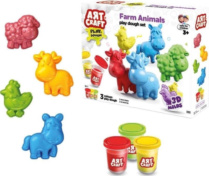 03993 Art Craft Çiftlik Hayvanları Hamur Set 168 Gr -Fentoys