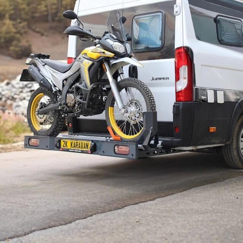 Mototrans Stoplu Motokaravan ve Pickup Uyumlu Motosiklet Taşıyıcı