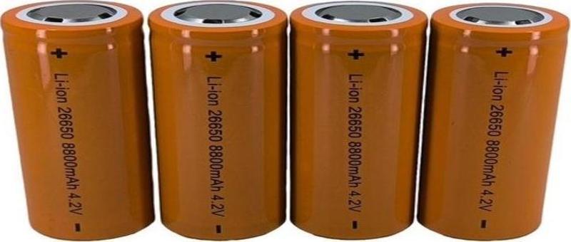 26650 Şarjlı Pil 8800mah 4.2v Li-ion Pil 4lü Premium