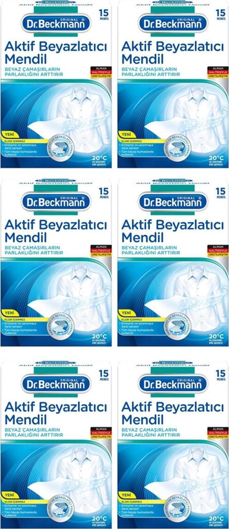 DR BECKMANN  AKTİF BEYAZLATICI MENDİL 15 'Lİ X 6 ADET