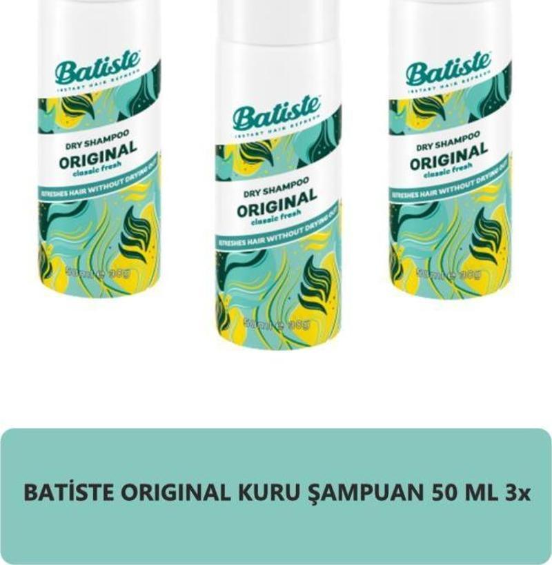 BATISTE KURU ŞAMPUAN ORIGINAL 50 ML X3