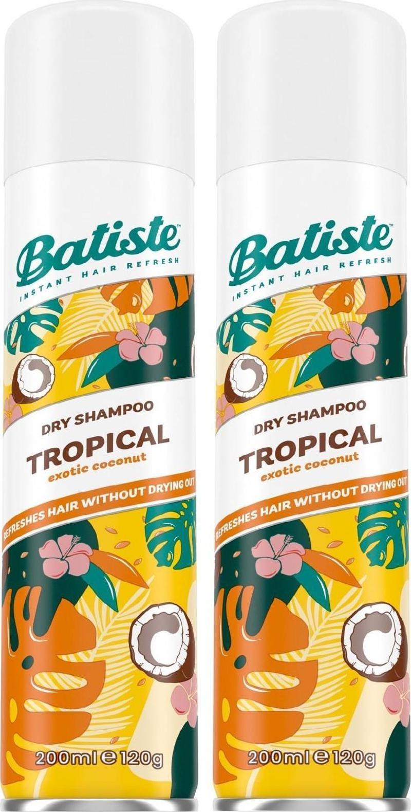 BATISTE KURU ŞAMPUAN TROPICAL 200 ML  X 2 ADET