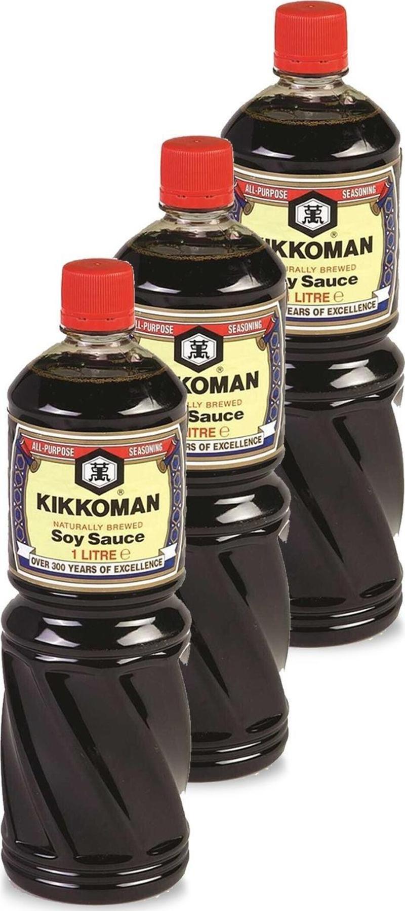 KIKKOMAN  SOYA SOSU 1 L X 3 ADET