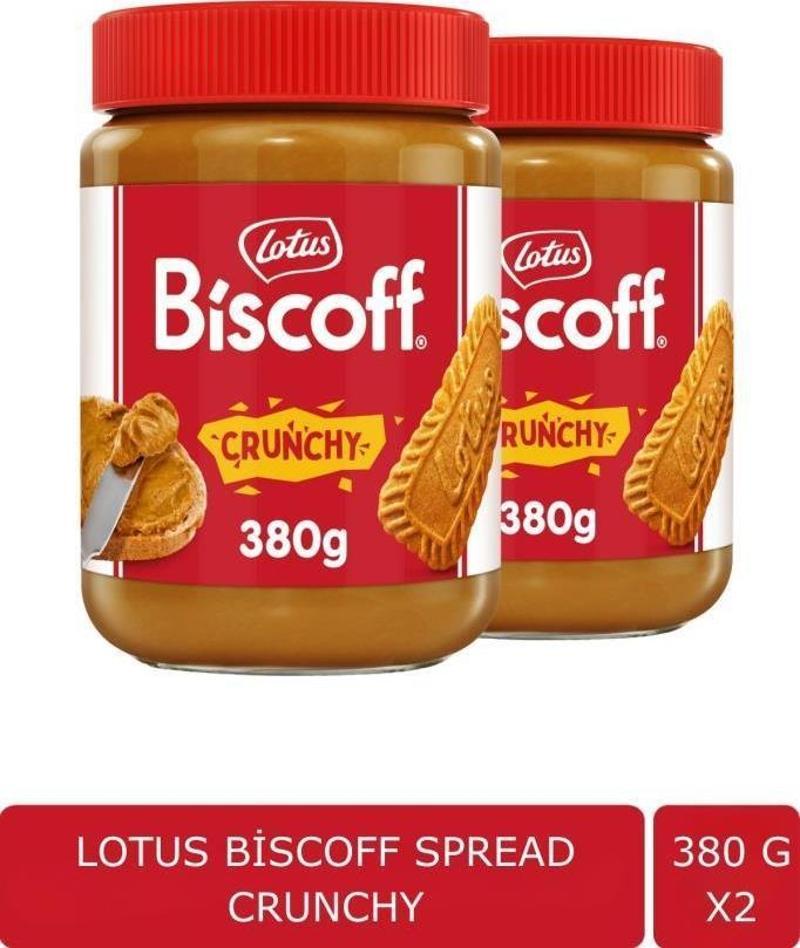 Biscoff Spread Crunchy Sürülebilir Bisküvi Kreması Ezmesi 380gr X 2 Adet