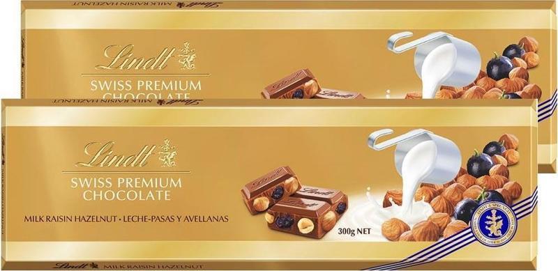 Milk Raisin Hazelnut Gold 300 G x 2