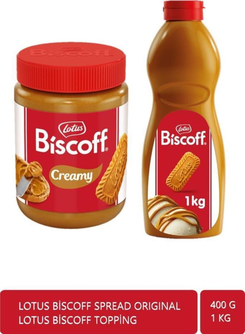 Biscoff Spread Orıgınal 400gr + Lotus Biscoff Toppıng 1 Kg.