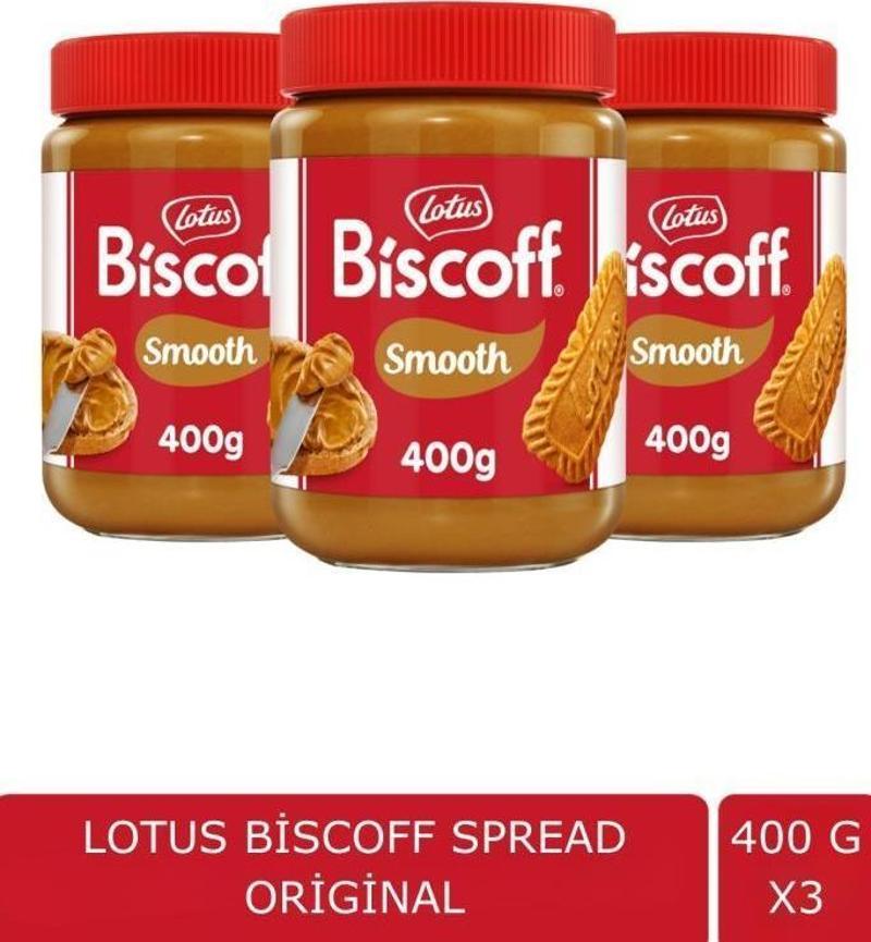 Biscoff Spread Sürülebilir Bisküvi Kreması Ezmesi 400 Gr x 3ADET