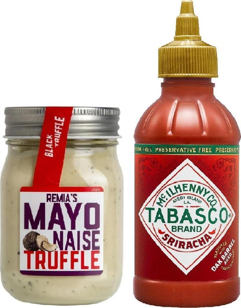 Trüflü Mayonez 220 Gr + Tabasco Sriracha Acı Biber Sosu 300 Gr