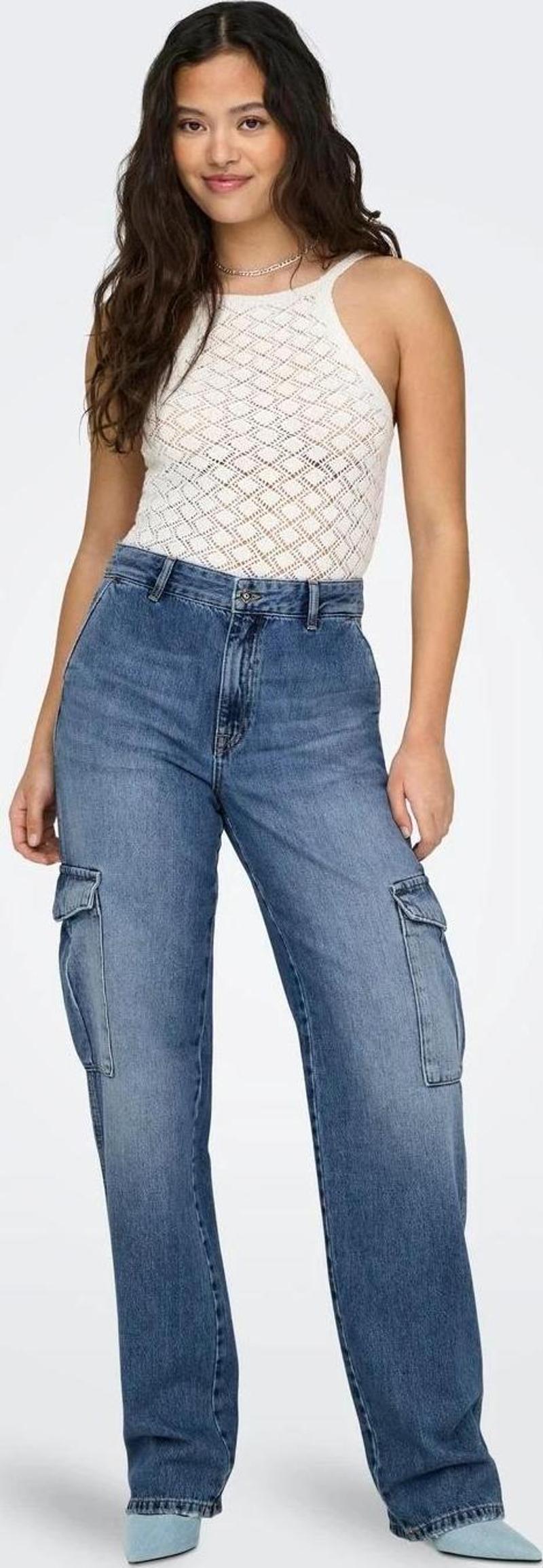 Onljune High Waisted Kadın Denim Pantolon 15315740