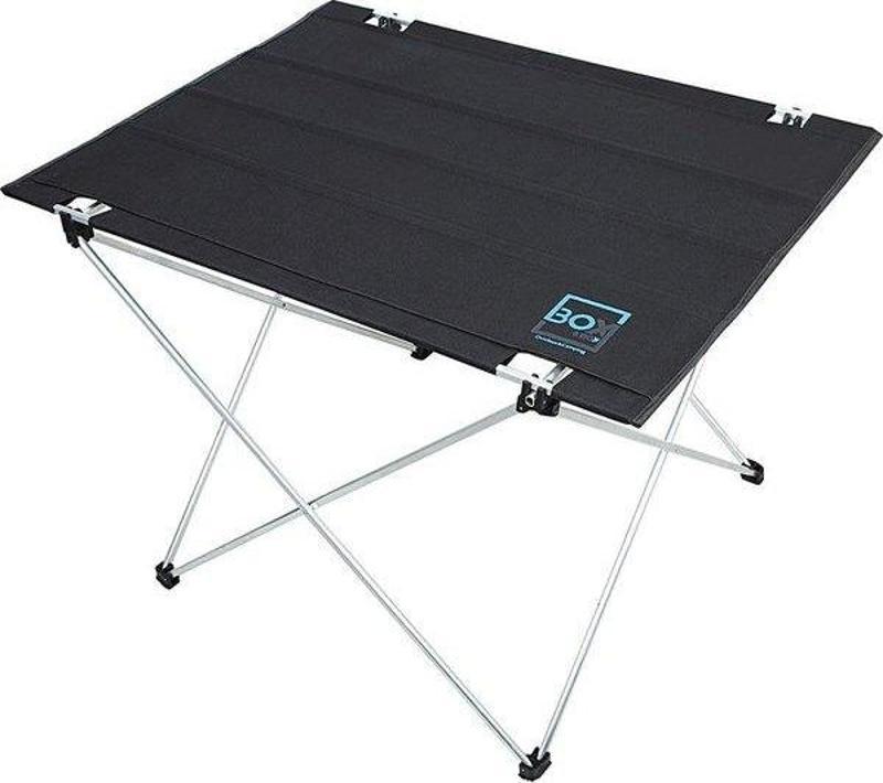 Katlanabilir Kumaş Kamp ve Piknik Masası Siyah Geniş Model 73 x 55 x 48 cm