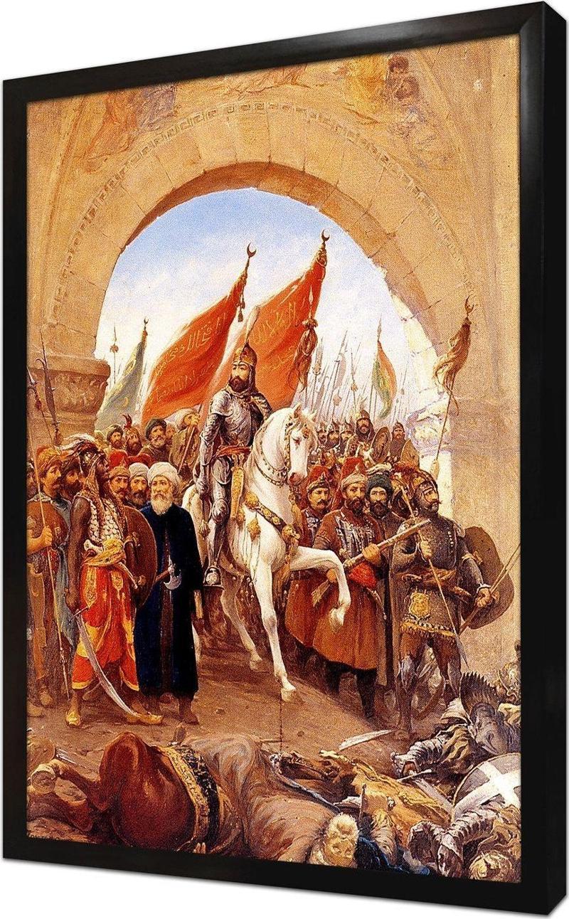 Fatihin Istanbula Girişi F Zonaro Çerçeveli Mdf Tablo